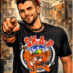 Camiseta ska-p gato