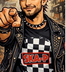 Camiseta ska-p cuadros