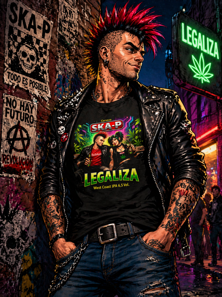 Camiseta ska-p Legaliza Beer